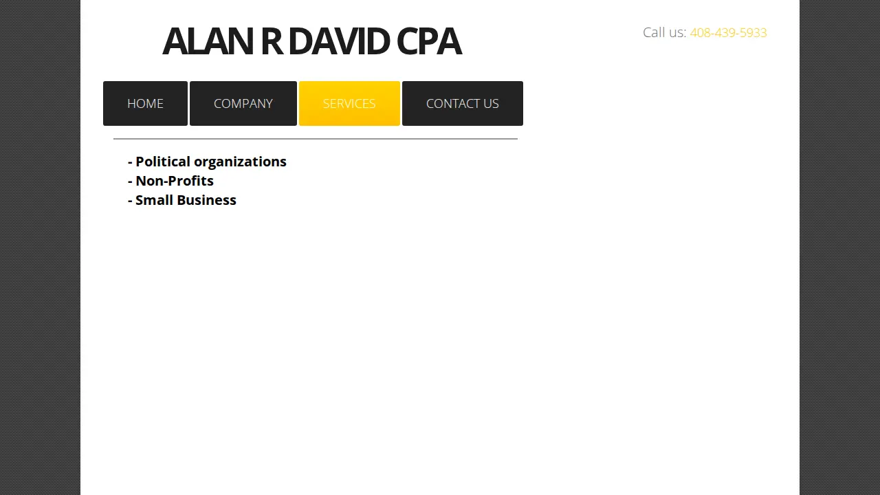 Alan R David, CPA page