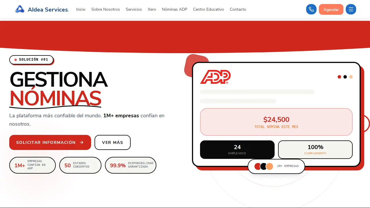 Aldea Tax Services, Inc. page