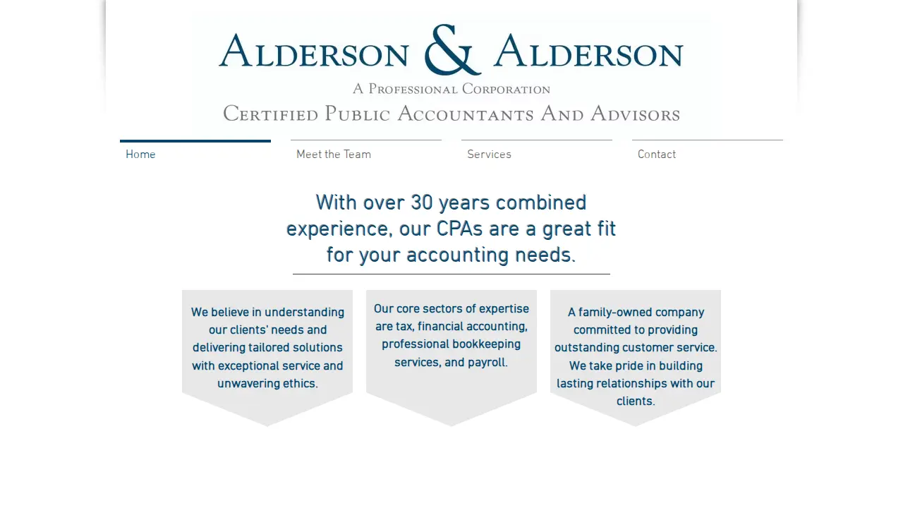 Alderson and Alderson, CPAs and Advisors