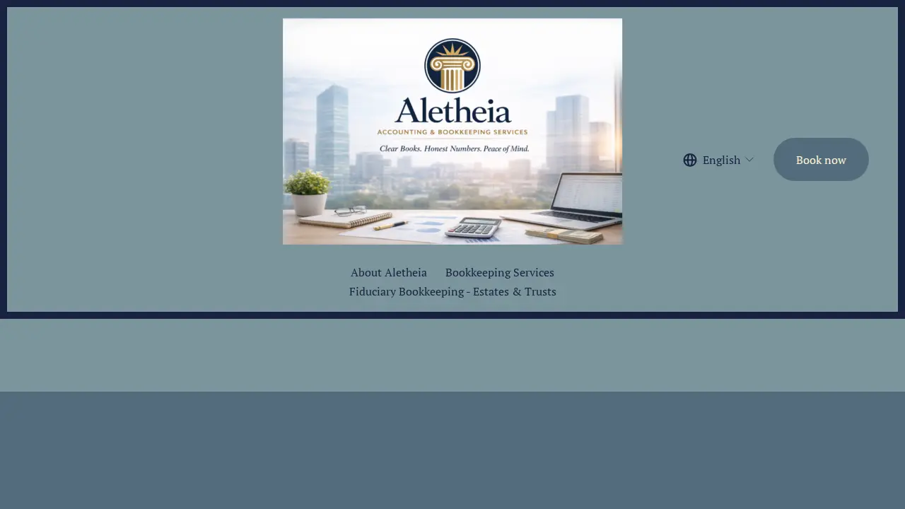 Aletheia Accounting & Bookkeeping Services page