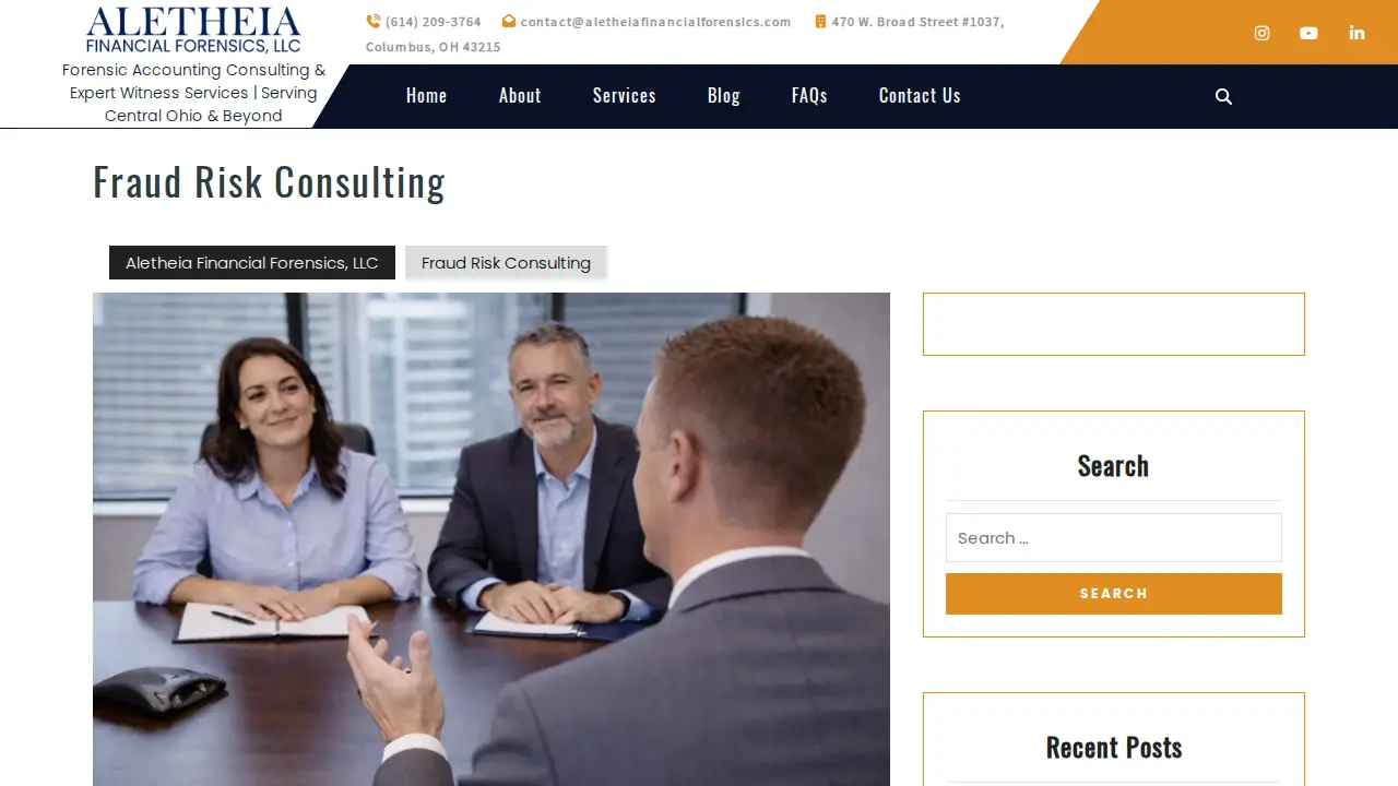 Aletheia Financial Forensics, LLC page