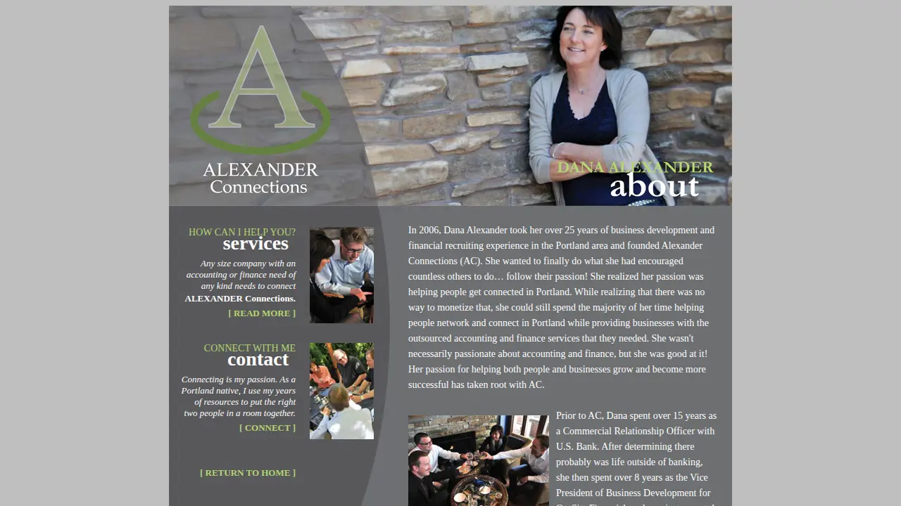Alexander Connections LLC page