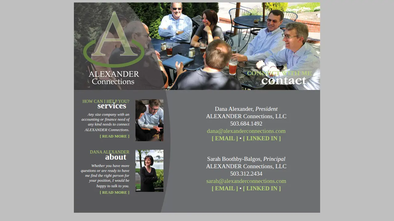 Alexander Connections LLC page