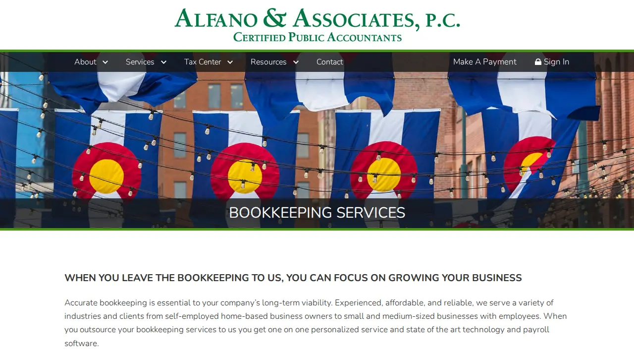 Alfano & Associates page