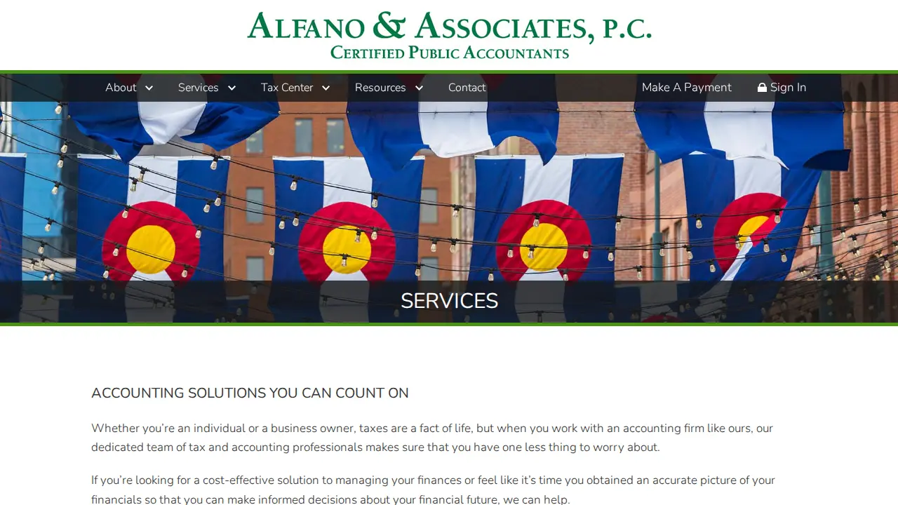 Alfano & Associates page