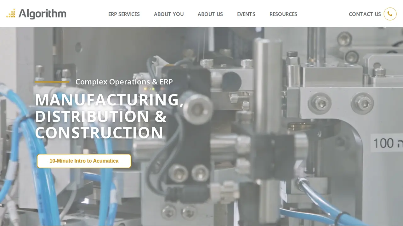 Algorithm Inc website