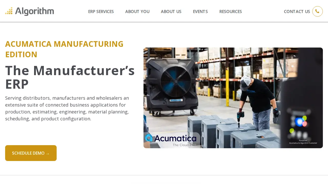 Algorithm Inc page