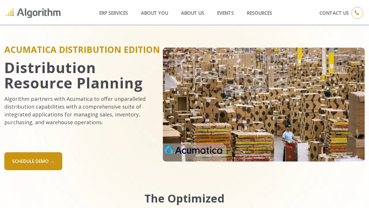 Algorithm Inc page