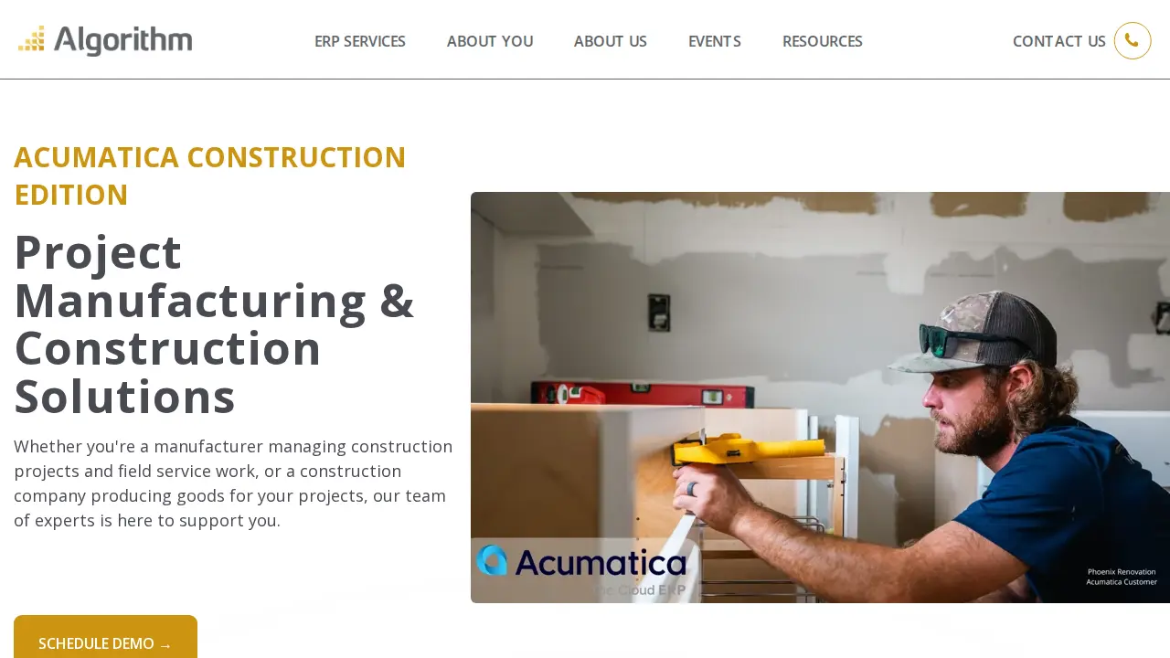 Algorithm Inc page