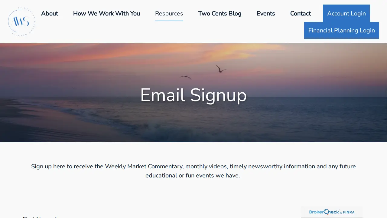 Aligned Wealth Strategies page