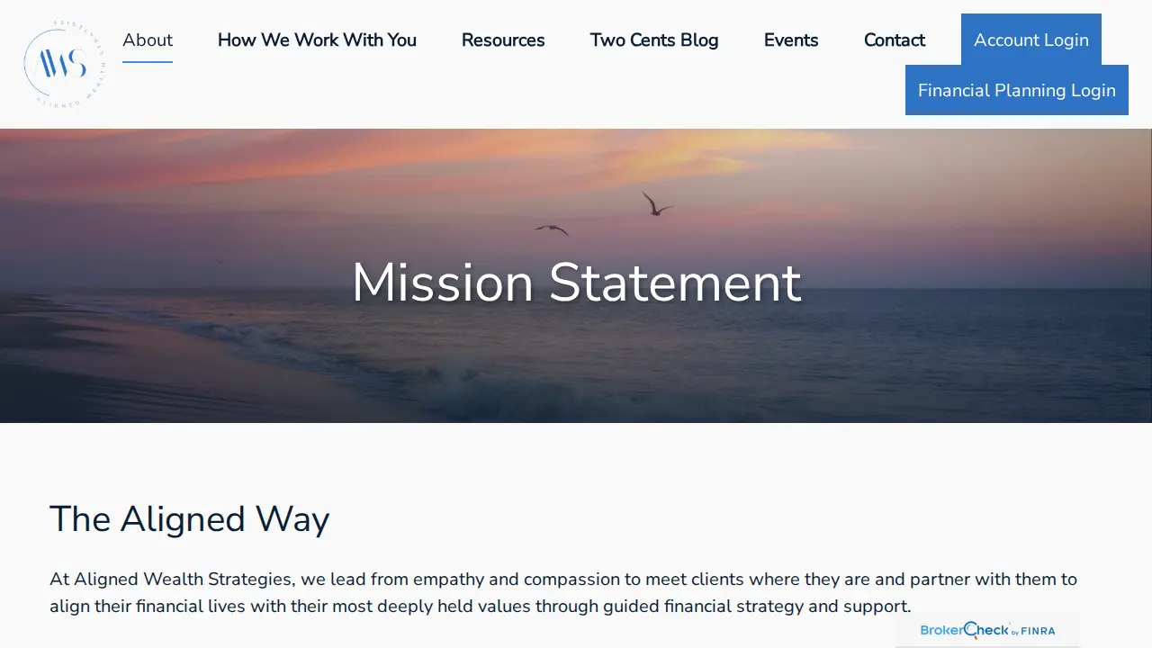 Aligned Wealth Strategies page
