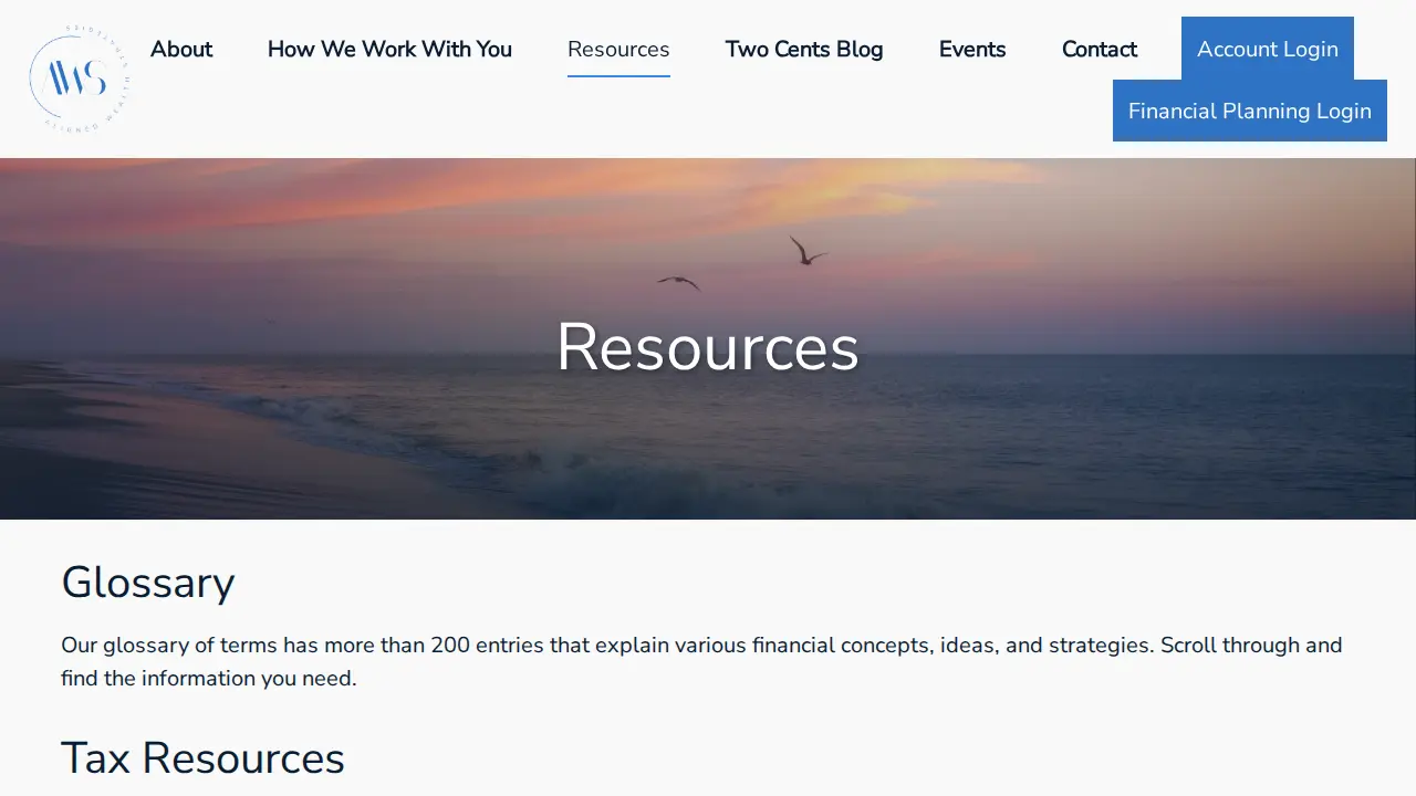 Aligned Wealth Strategies page