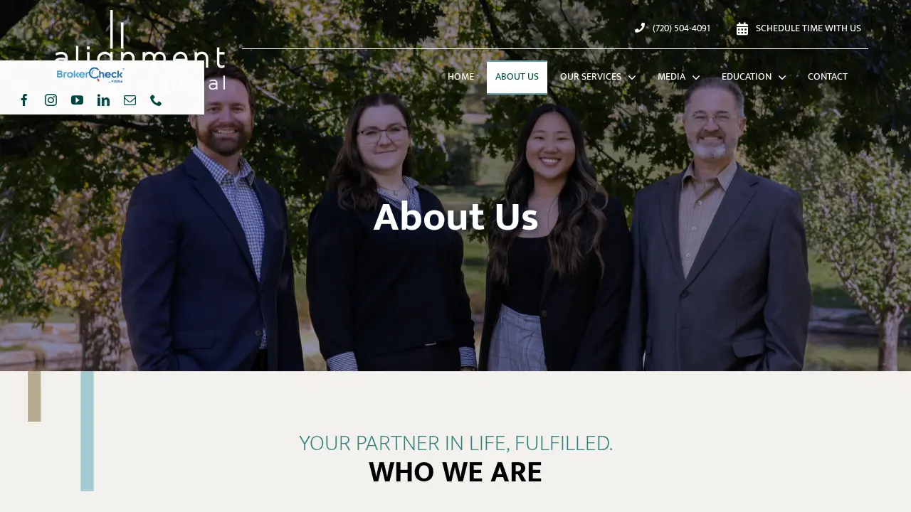 Alignment Financial Advisors - Financial Solutions & Small Business Planning page