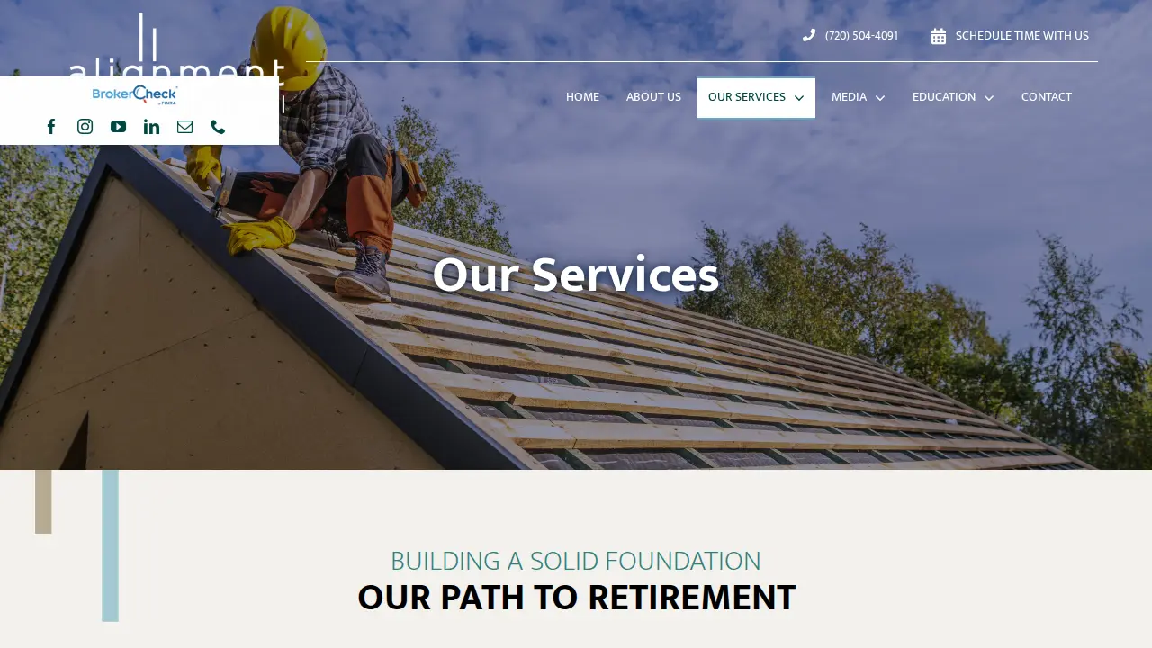 Alignment Financial Advisors - Financial Solutions & Small Business Planning page