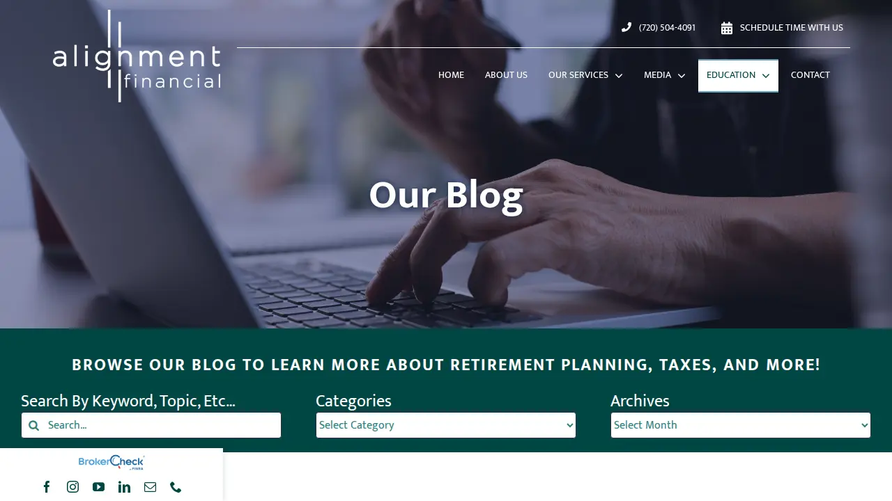 Alignment Financial Advisors - Financial Solutions & Small Business Planning page