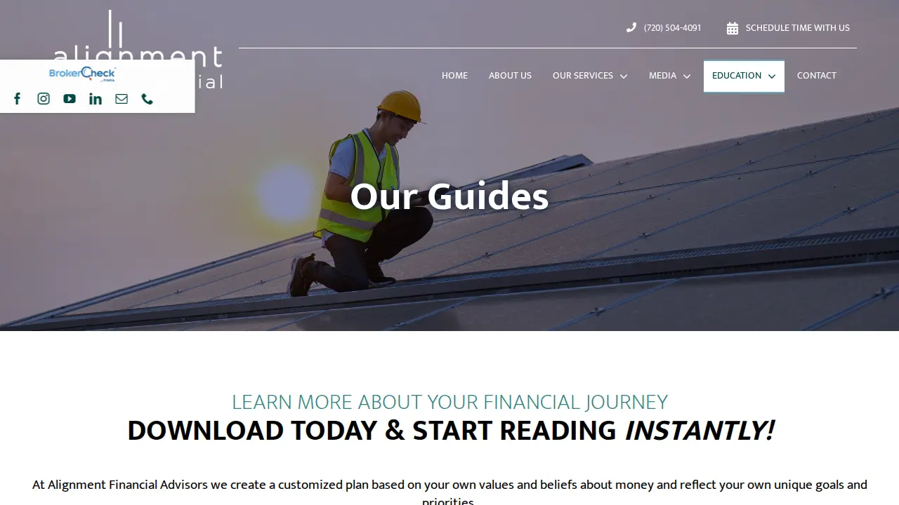 Alignment Financial Advisors - Financial Solutions & Small Business Planning page