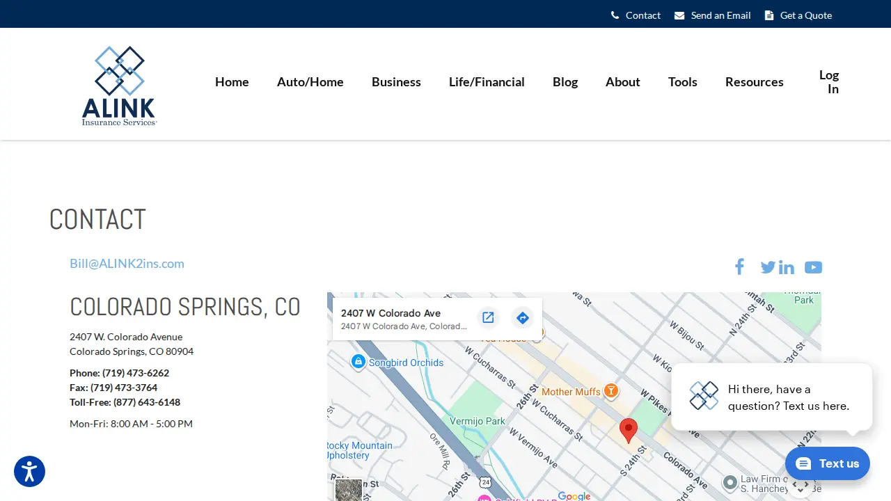 ALINK Insurance Services - Parker, CO page