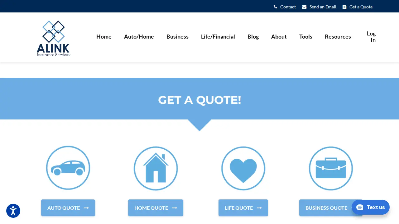 ALINK Insurance Services - Parker, CO page
