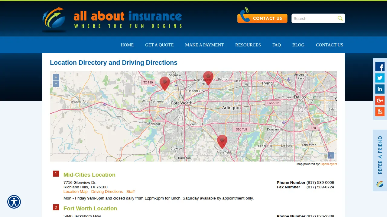 All About Insurance, Inc. page