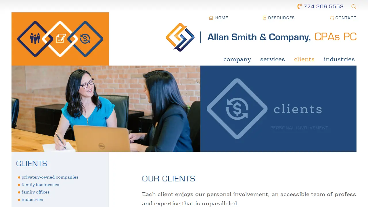 Allan Smith & Company, CPAs PC page