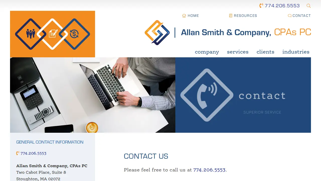 Allan Smith & Company, CPAs PC page