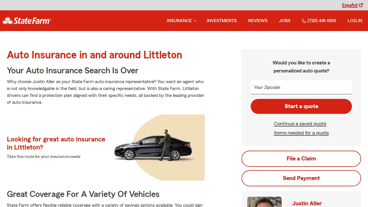 Justin Aller - State Farm Insurance Agent page