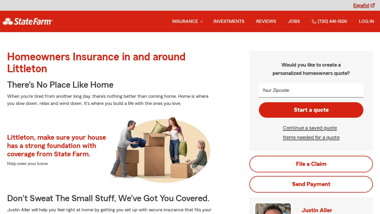 Justin Aller - State Farm Insurance Agent page