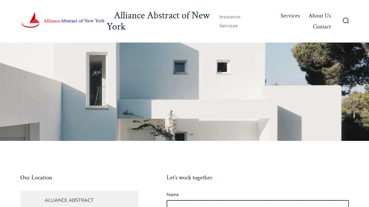 Alliance Abstract of New York page