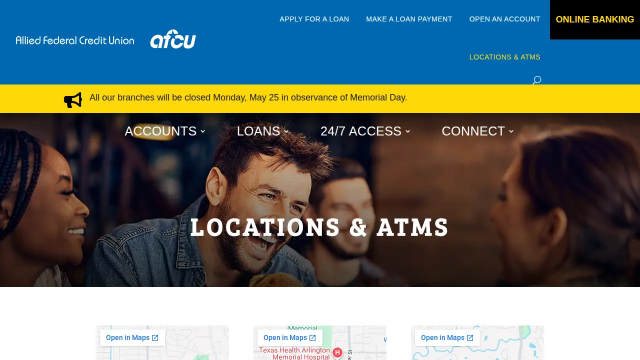 Allied Federal Credit Union page