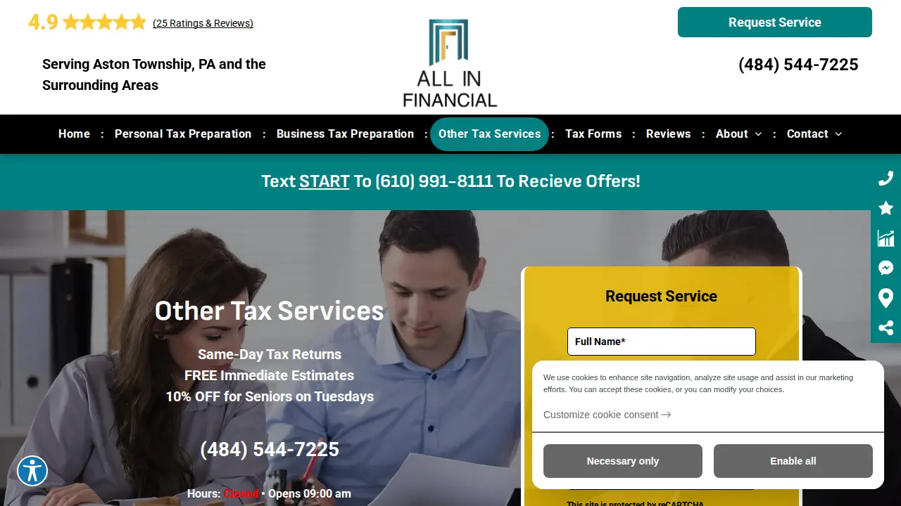 All In Financial Service LLC page