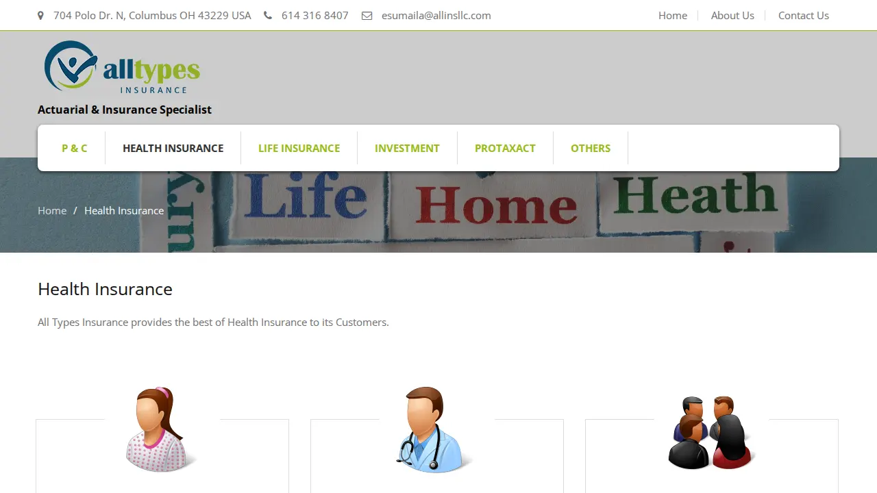 Alltypes Insurance LLC page