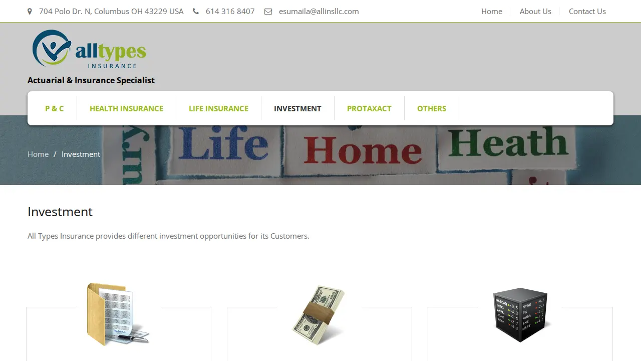 Alltypes Insurance LLC page
