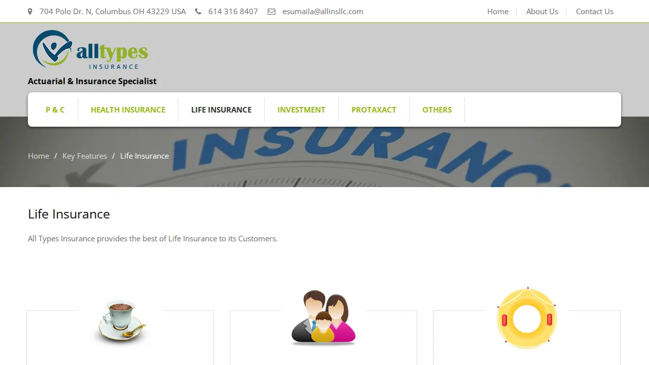 Alltypes Insurance LLC page
