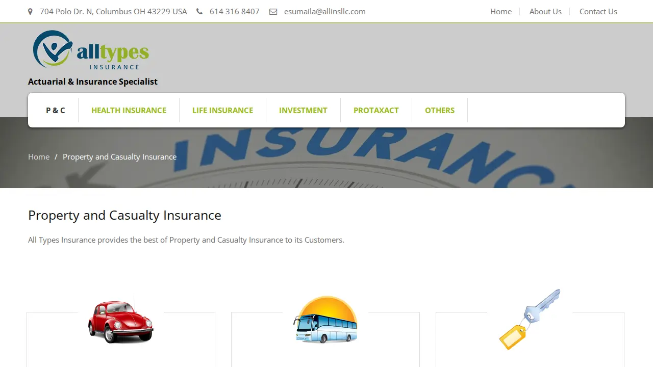 Alltypes Insurance LLC page