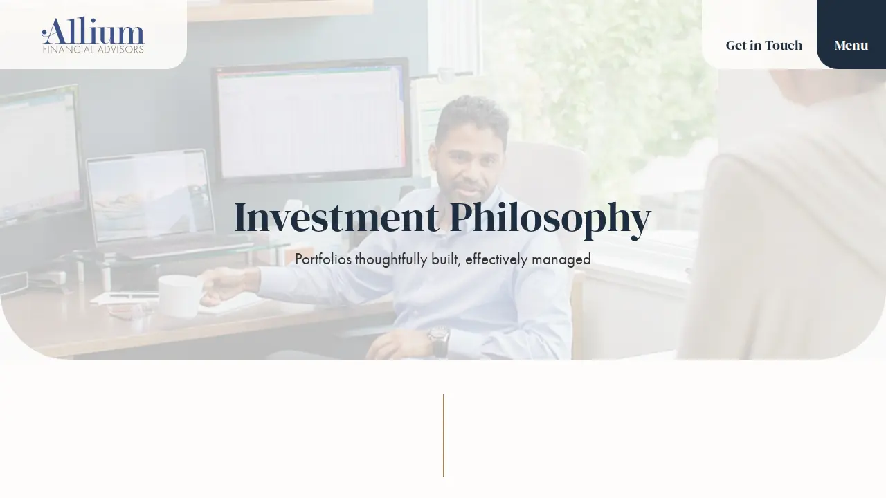 Allium Financial Advisors page