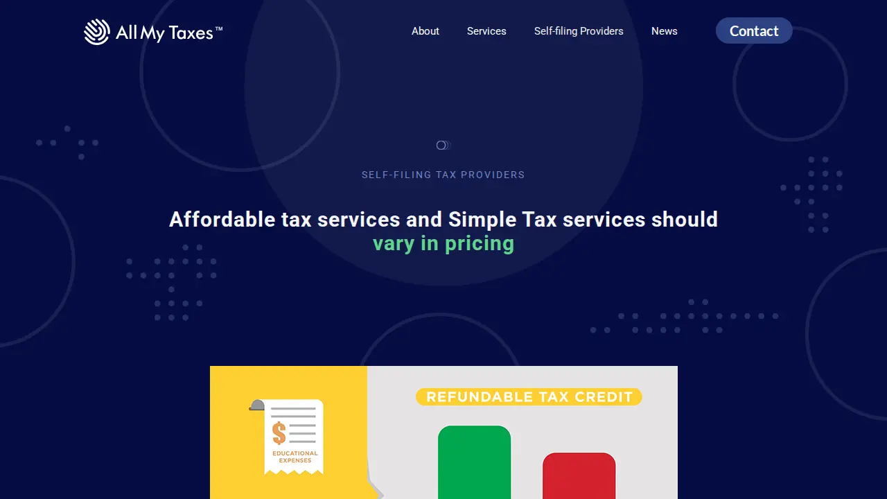 All My Taxes page