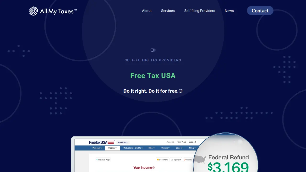 All My Taxes page