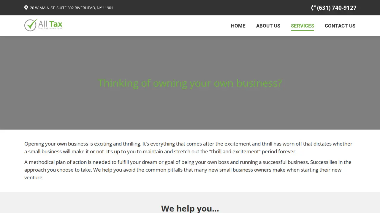 All Tax page