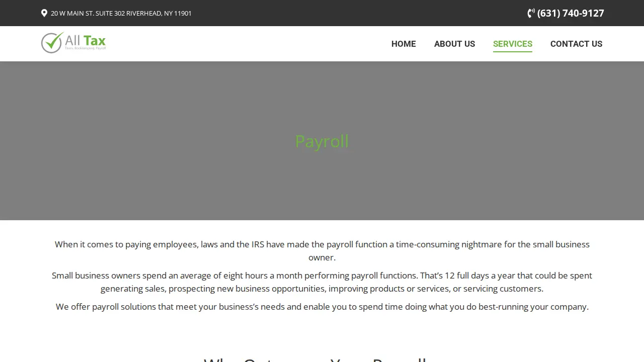 All Tax page