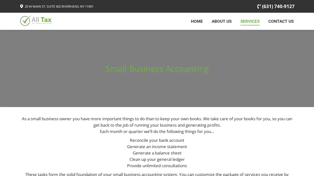 All Tax page