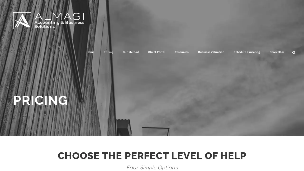 Almasi Accounting and Business Solutions page