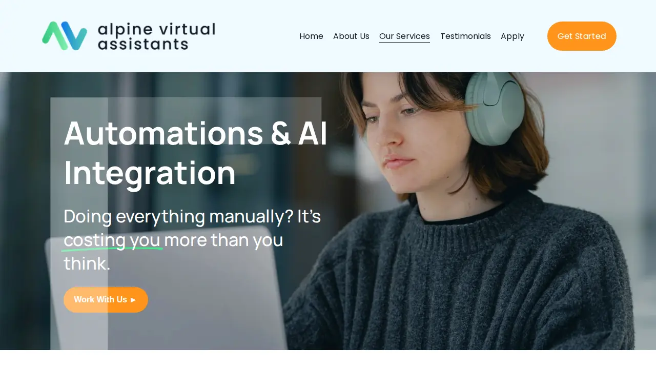 Alpine Virtual Assistants page