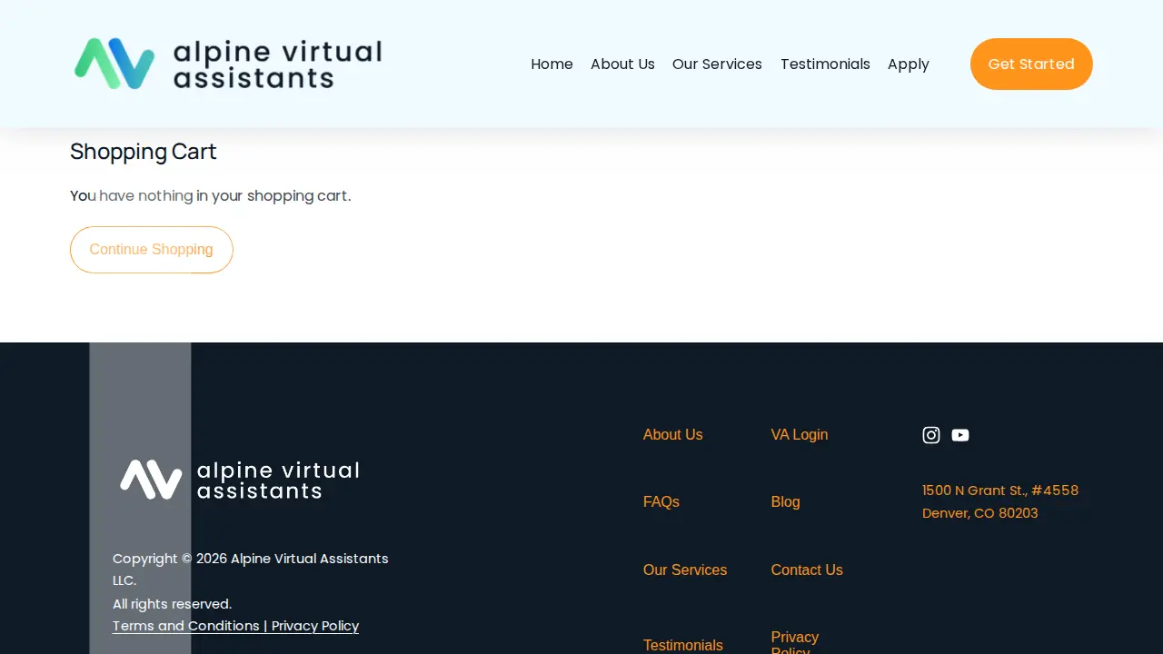Alpine Virtual Assistants page