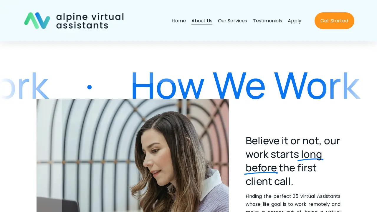 Alpine Virtual Assistants page