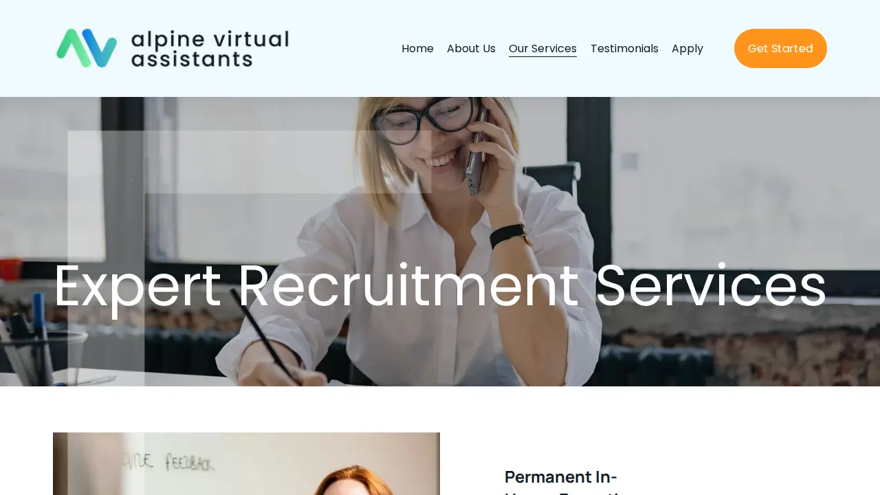 Alpine Virtual Assistants page