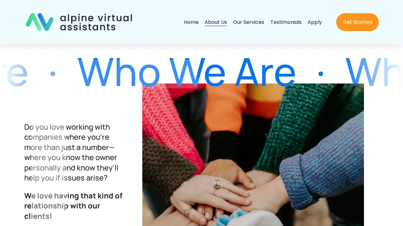 Alpine Virtual Assistants page