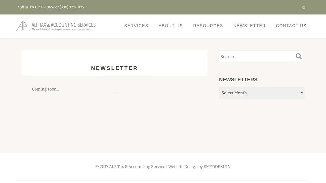 Alp Tax & Accounting Services page