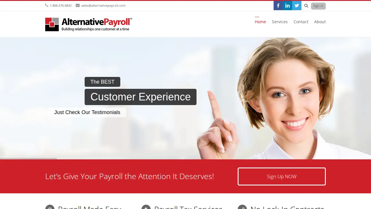 Alternative Payroll Services, Inc. page