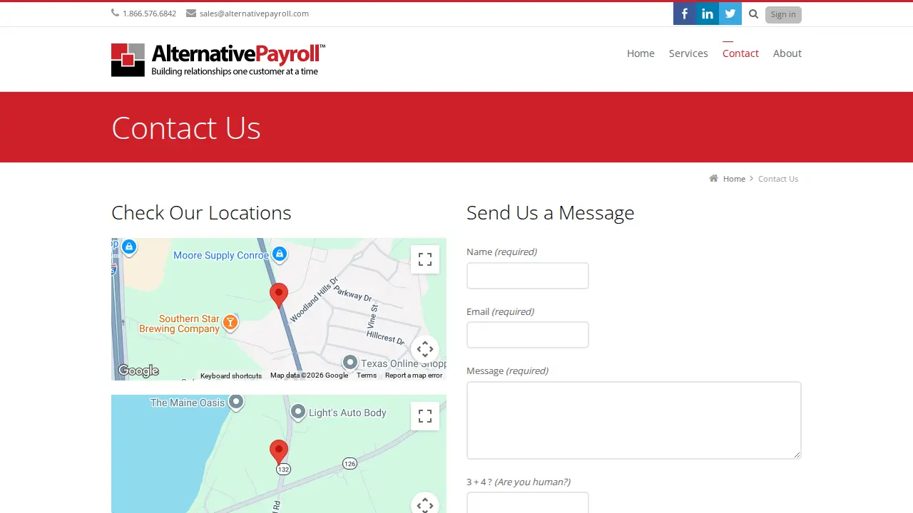Alternative Payroll Services, Inc. page
