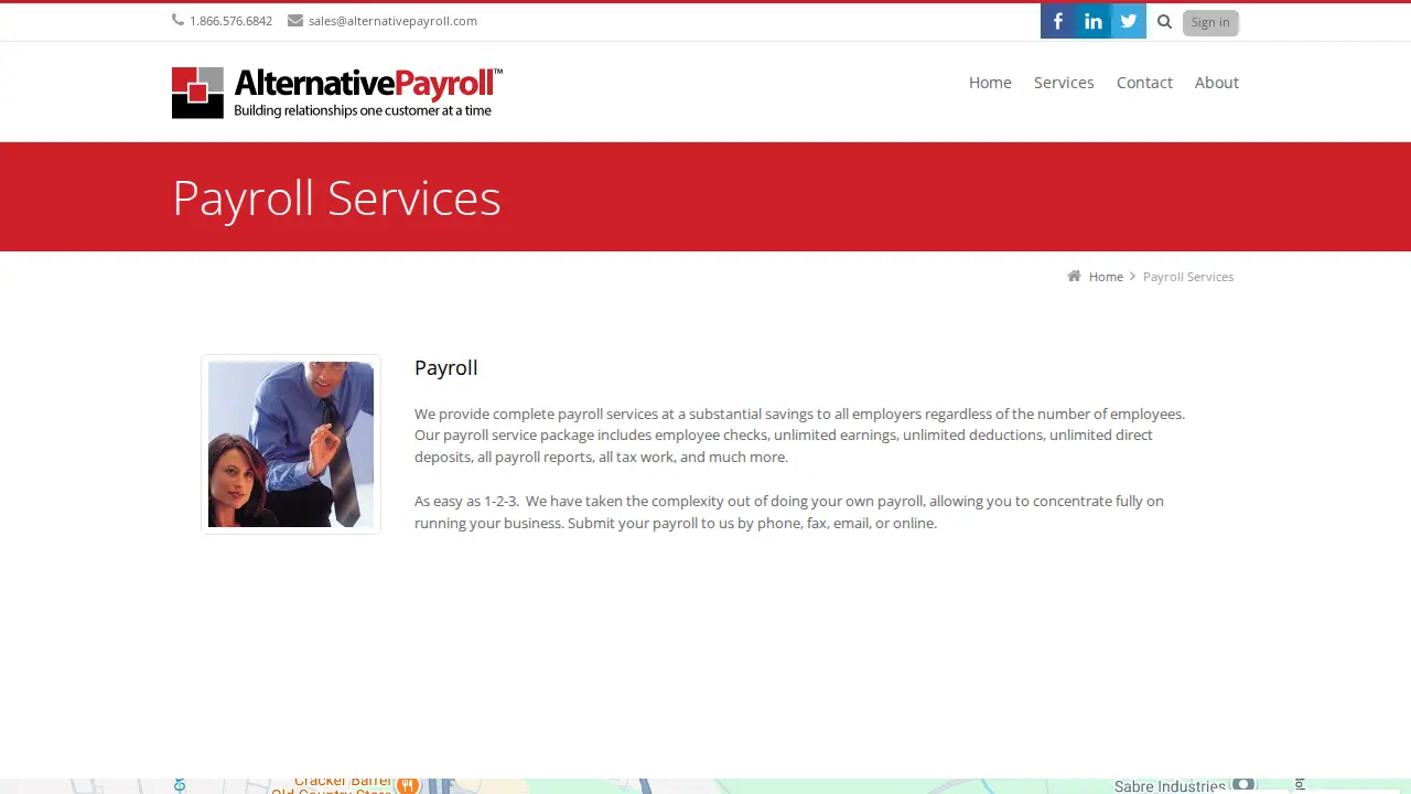 Alternative Payroll Services, Inc. page